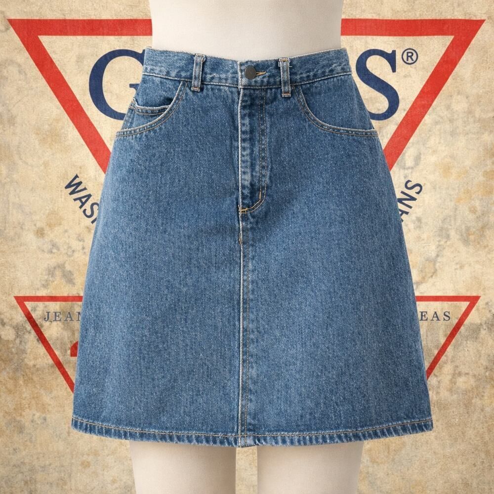 VTG Guess Georges Marciano Made in USA Denim Shirt 27
